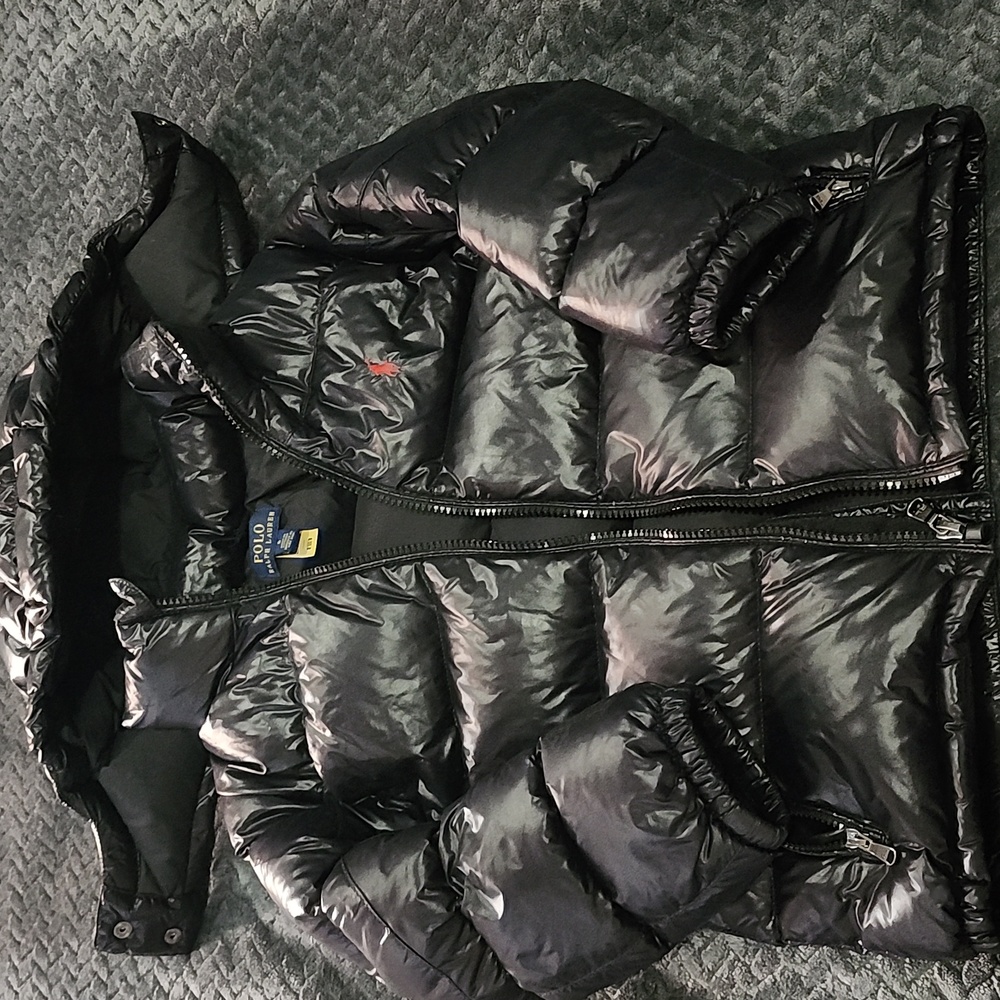 Polo by Ralph Lauren Shiny Black Kids Puffer Jacket